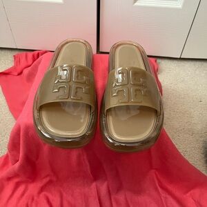 Tory Burch Tan Slide Sandals